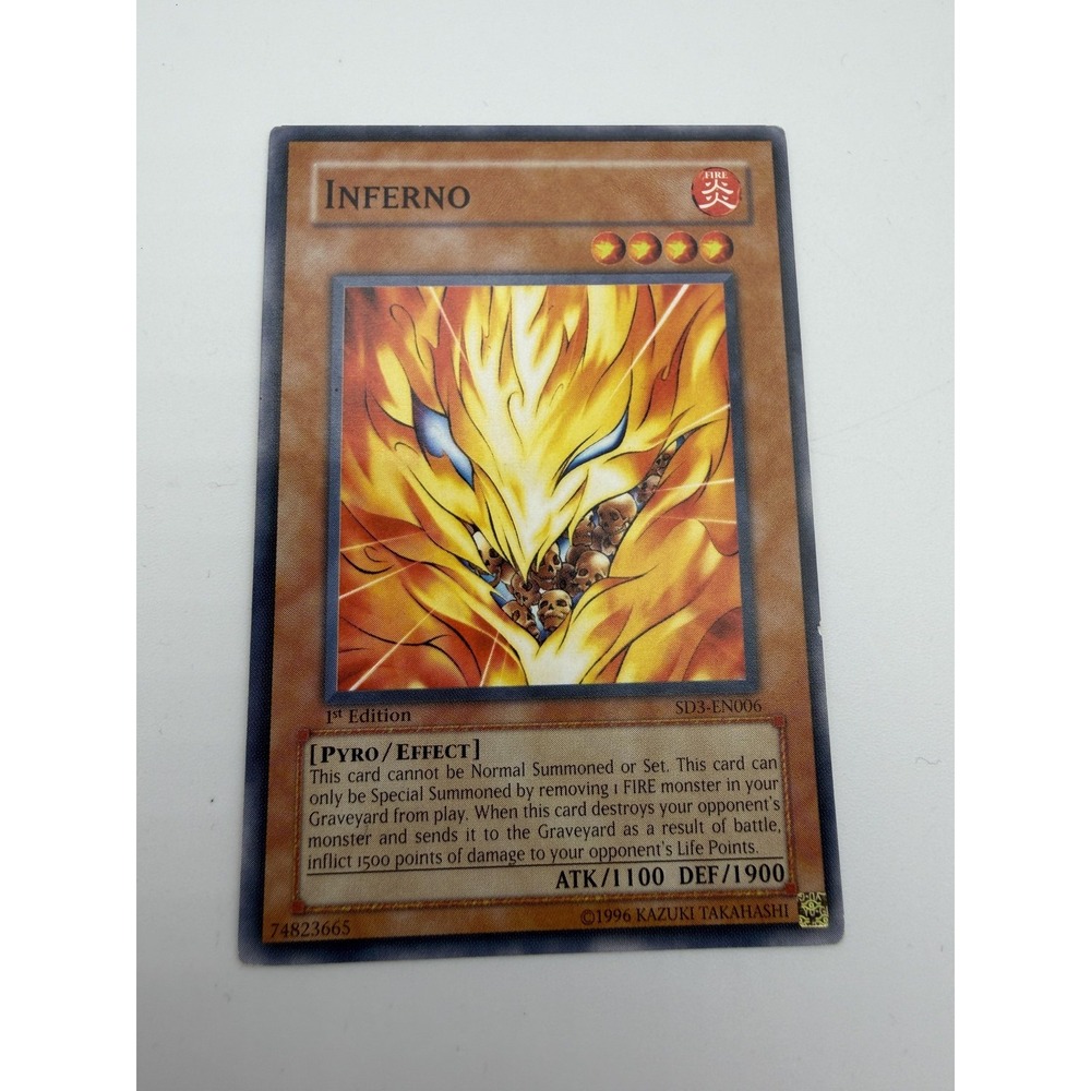 Yugioh Inferno SD3-EN006 1st Edition Common Pyro Effect Monster MP Card